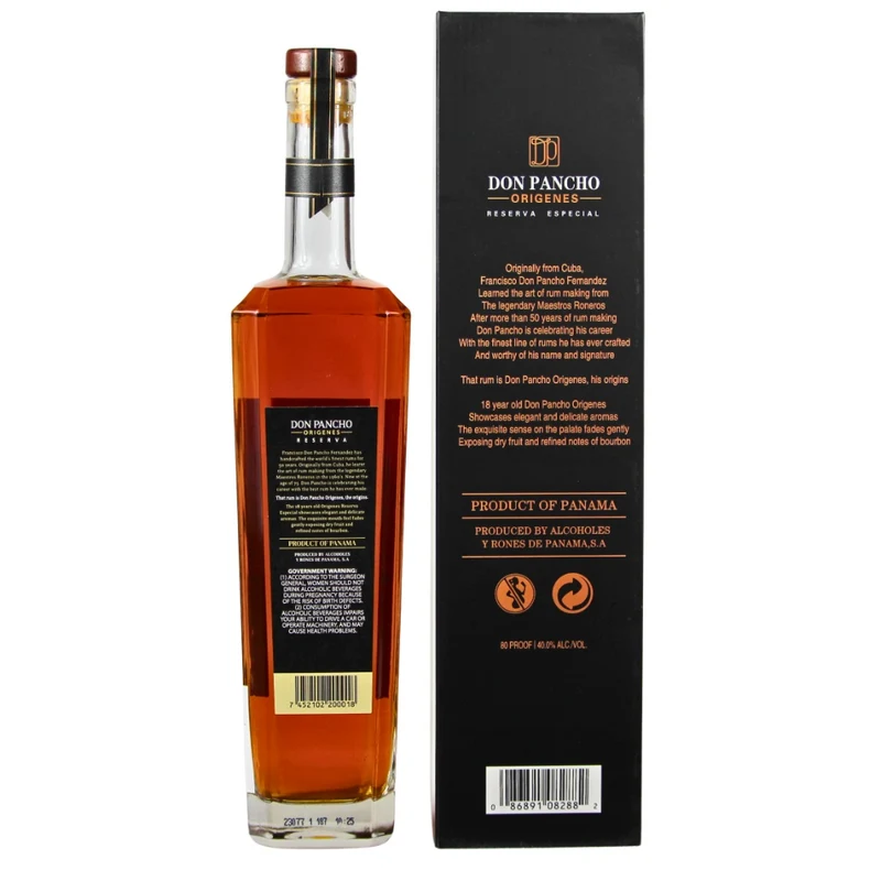 Don Pancho 18 Jahre Origenes Reserva Especial Panama Rum 40% 0,7l