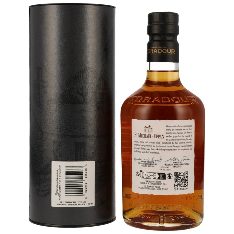 Edradour 11 Jahre 2012/2023 Cabernet Sauvignon Cask #2 48,2% 0,7l