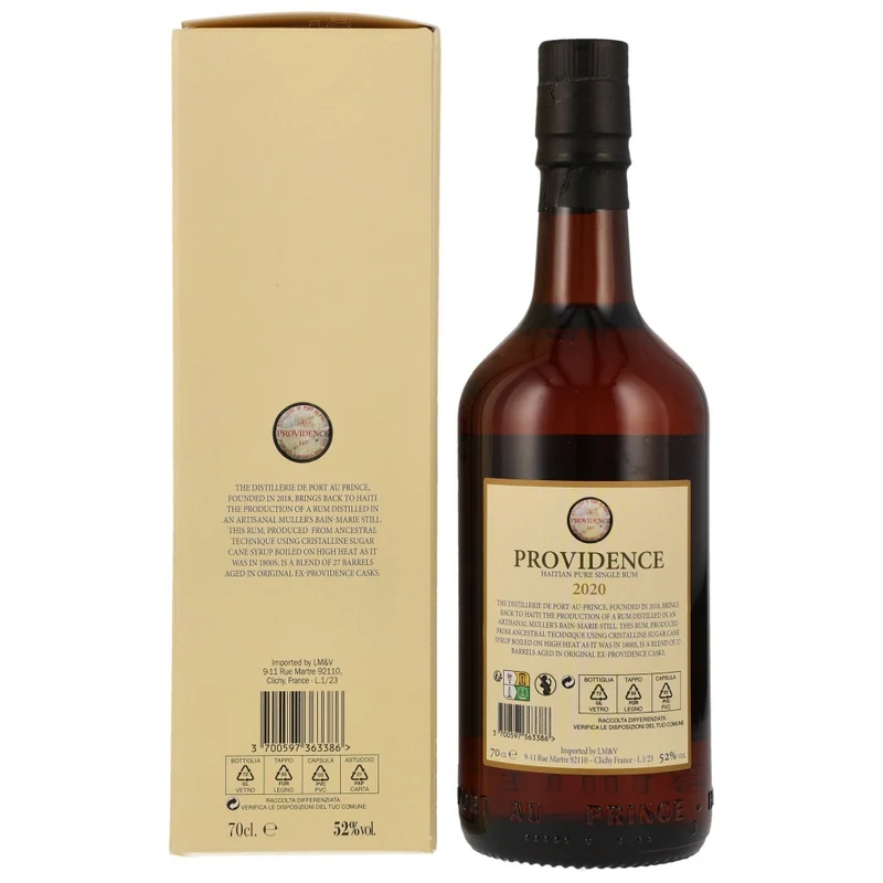 Providence 2020 Haitian Pure Single Rum 52% 0,7l