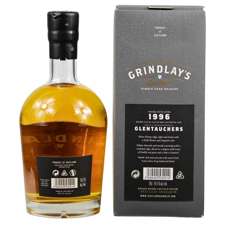 Glentauchers 19 Jahre 1996 Grindlay's Selection Single Cask 54,5% 0,7l