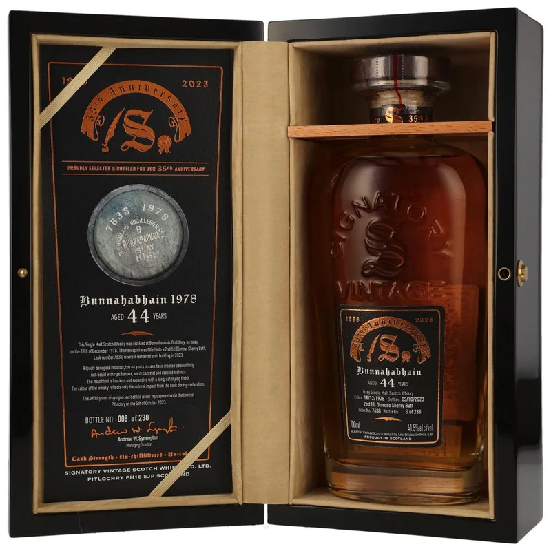 Bunnahabhain 44 Jahre SV 35th Anniversary Cask 7638 41,5% 0,7l