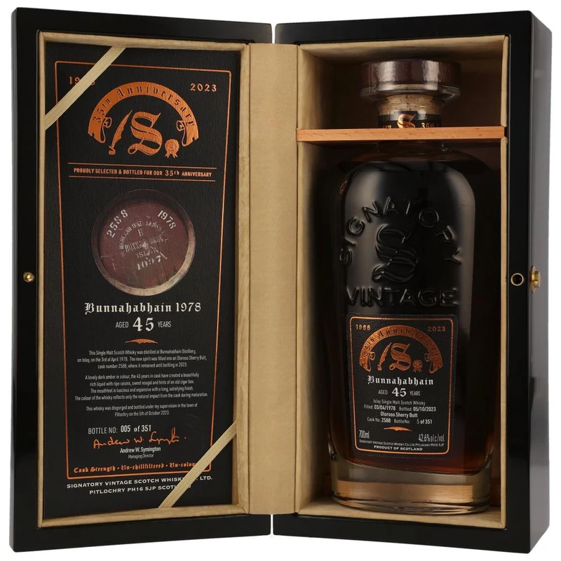 Bunnahabhain 45 Jahre SV 35th Anniversary Cask 2588 42,6% 0,7l