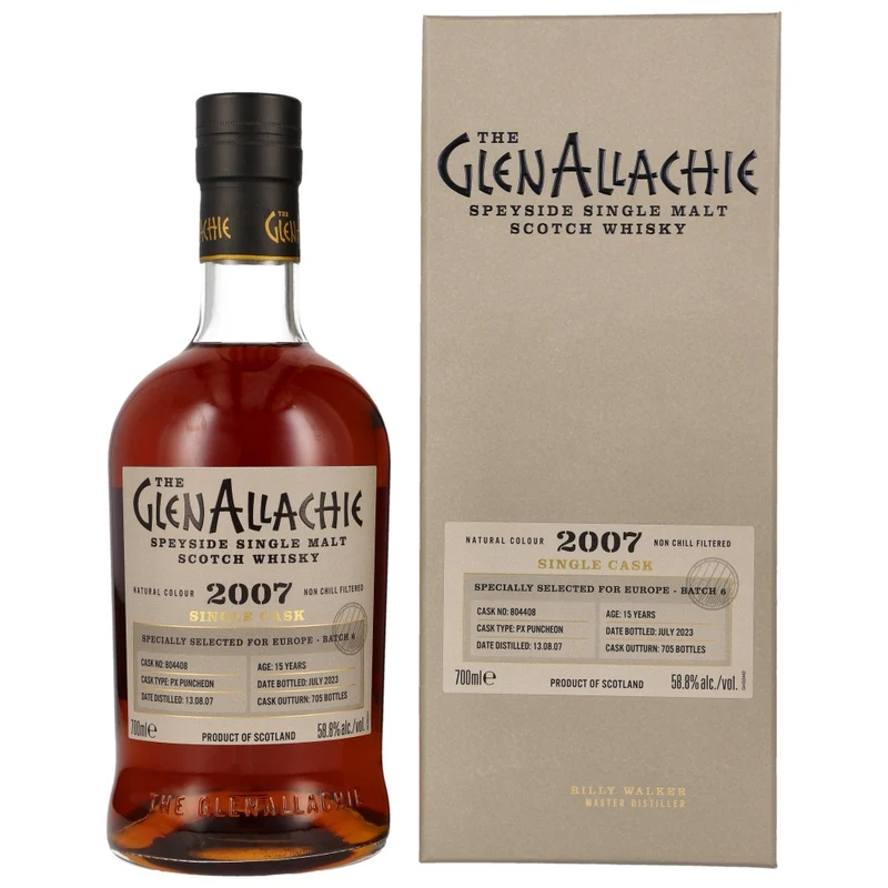 Glenallachie 15 Jahre Single Cask for Europe #804408 58,8% 0,7l
