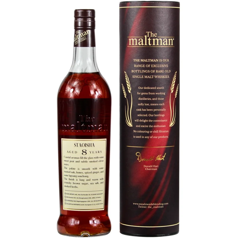 Bunnahabhain Staoisha 8 Jahre 2014/2023 The Maltman Cask #10182 52,5% 0,7l