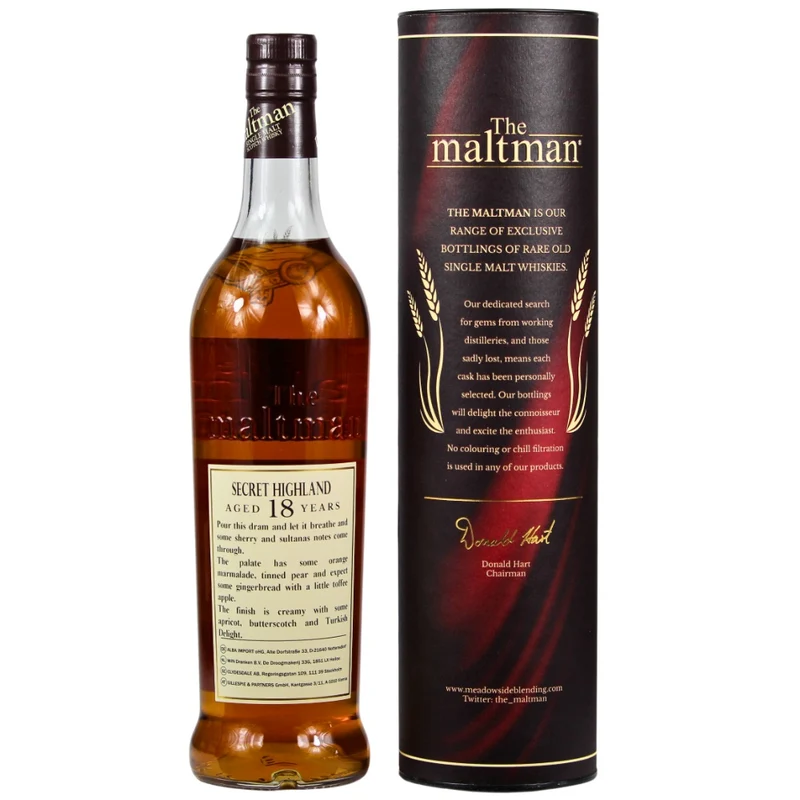 Secret Highland 18 Jahre 2004/2023 The Maltman Cask #1973 47,8% 0,7l