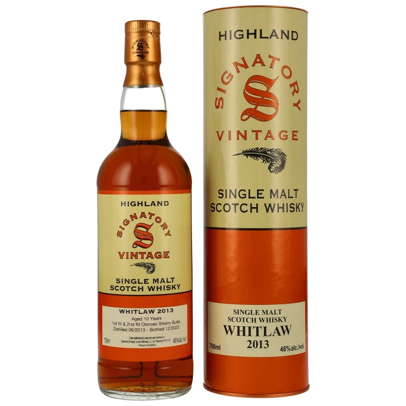 Whitlaw 10 Jahre 2013/2023 SV Sherry Butts 46% 0,7l