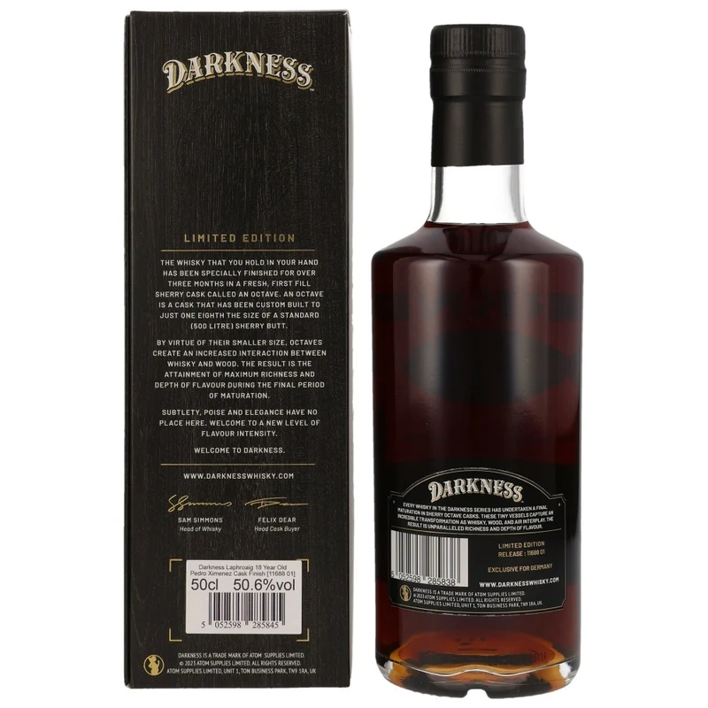 Laphroaig 18 Jahre Darkness PX Cask 50,6% 0,5l
