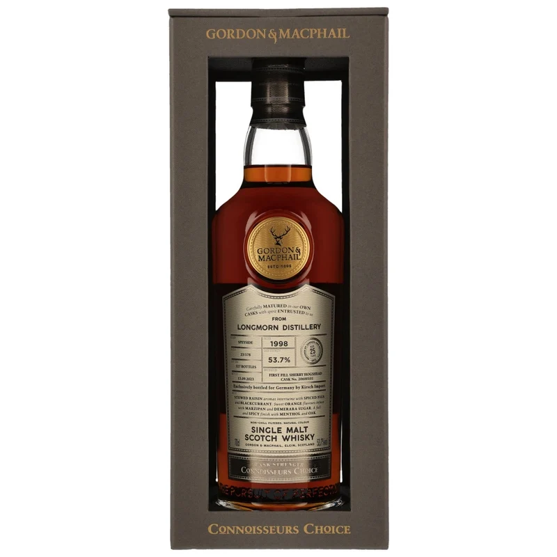 Longmorn 25 Jahre Sherry Hogshead #20600101 G&M 53,7% 0,7l