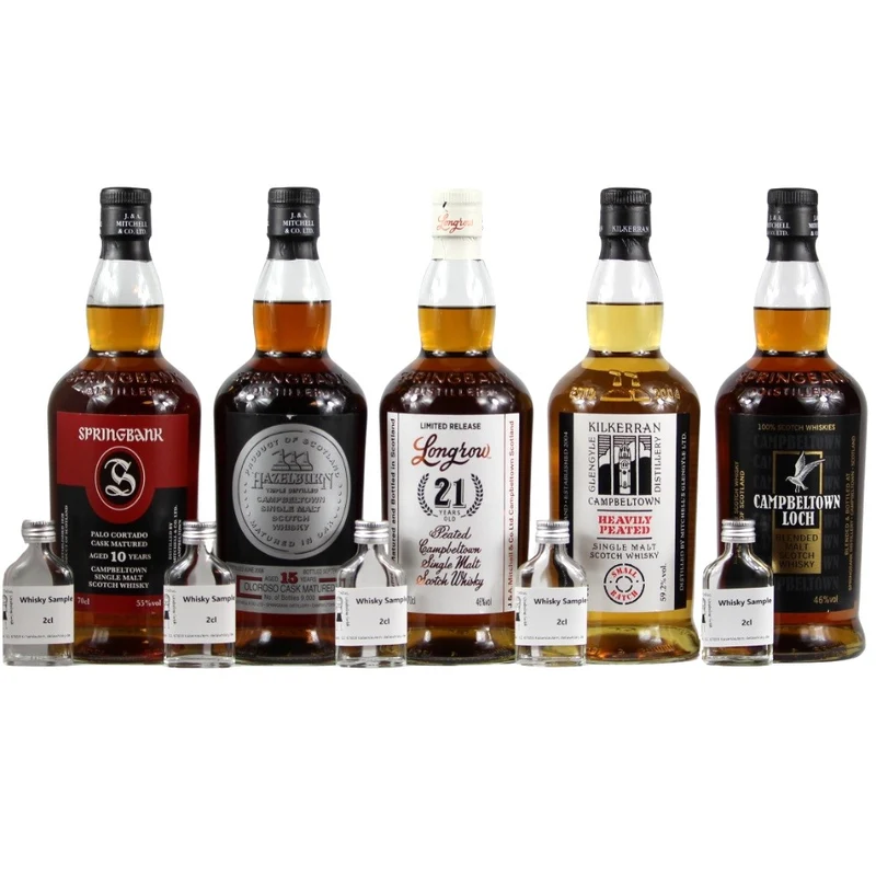 Springbank 10 Palo Cortado Campbeltown Sampleset 52,4% 5x4cl