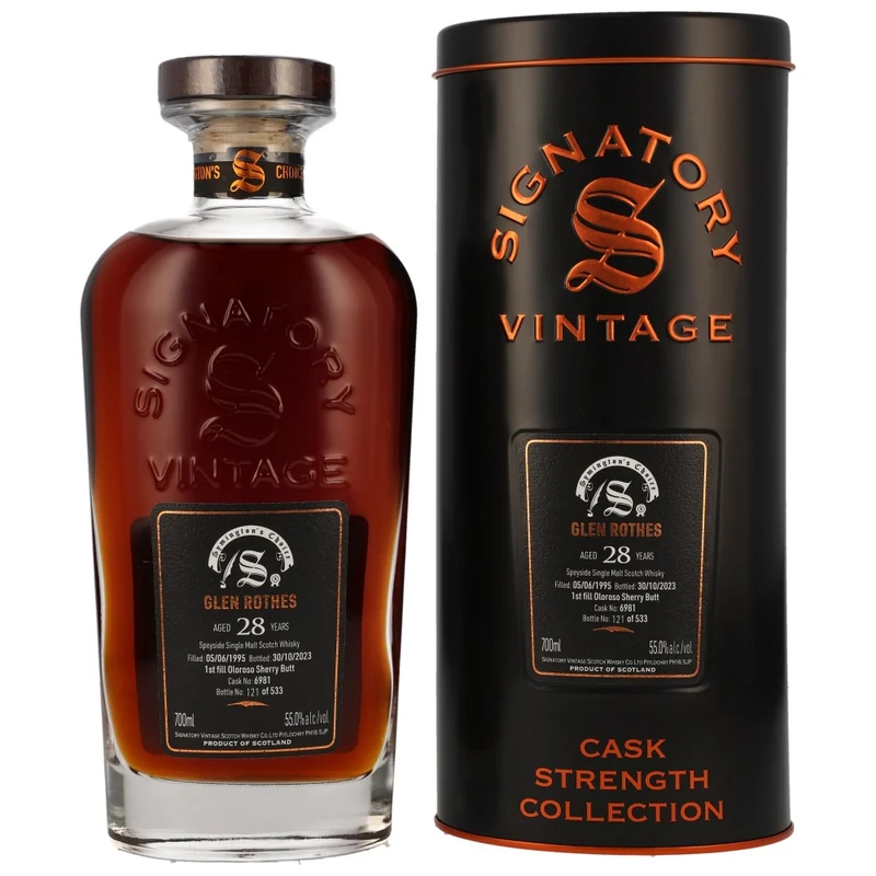 Glenrothes 28 Jahre Symingtons Choice SV Sherry Butt #6981 55% 0,7l