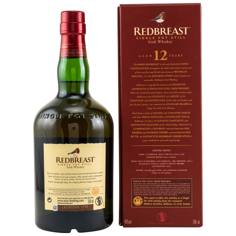 Redbreast 12 Jahre 40% 0,7l