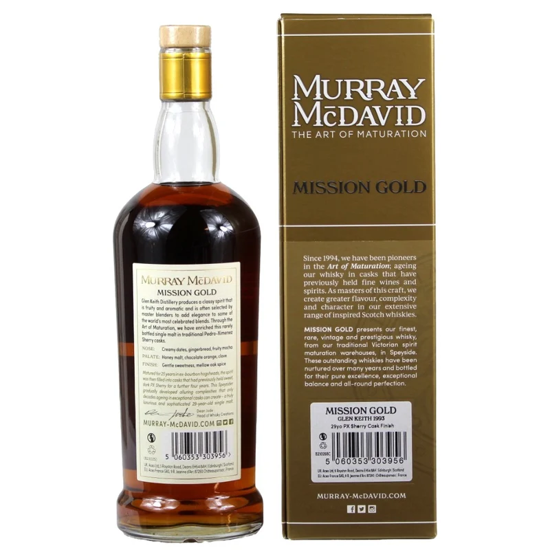 Glen Keith 29 Jahre Mission Gold Murray McDavid 46,5% 0,7l