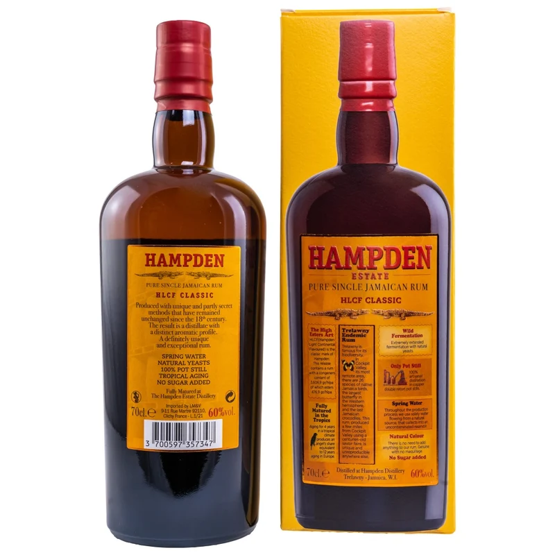 Hampden Estate Pure Single Jamaican Rum Overproof 60% 0,7l