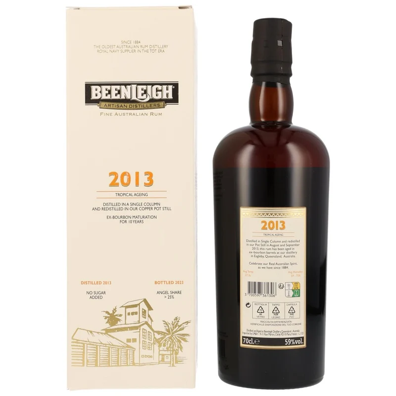 Beenleigh 10 Jahre Australian Rum 2013/2023 59% 0,7l