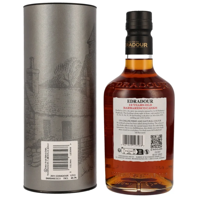 Edradour 12 Jahre Barbaresco Small Batch 48,2% 0,7l