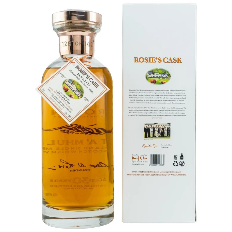 Ben Nevis 30 Jahre Rosie's Cask #1991 48% 0,7l