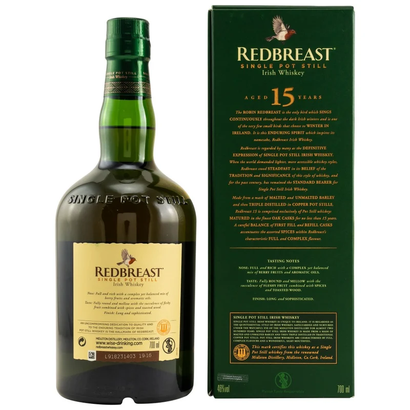 Redbreast 15 Jahre 46% 0,7l