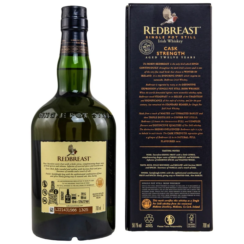 Redbreast 12 Jahre Cask Strength 2022 58,1% 0,7l