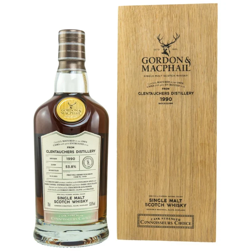 Glentauchers 31 Jahre 1990/2021 Gordon & MacPhail Cask #14520 53,8% 0,7l