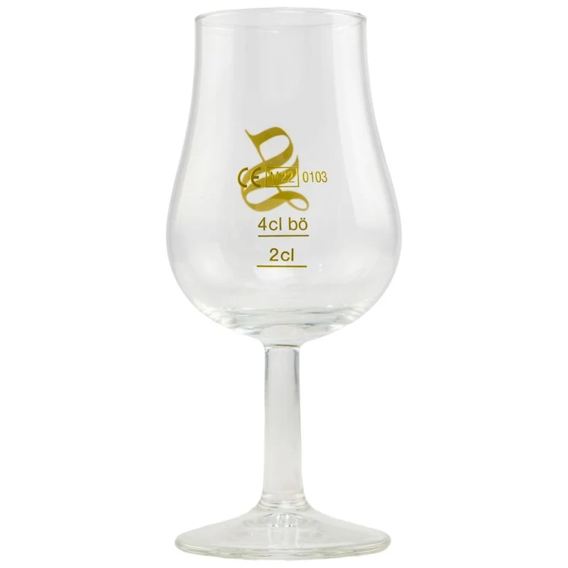 Tasting Glas Signatory Vintage Form Tulpe mit 2/4cl Eichstrich mit Aufdruck ohne Deckel