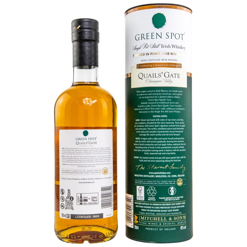 Green Spot Quails Gate Limited Edition 46% 0,7l