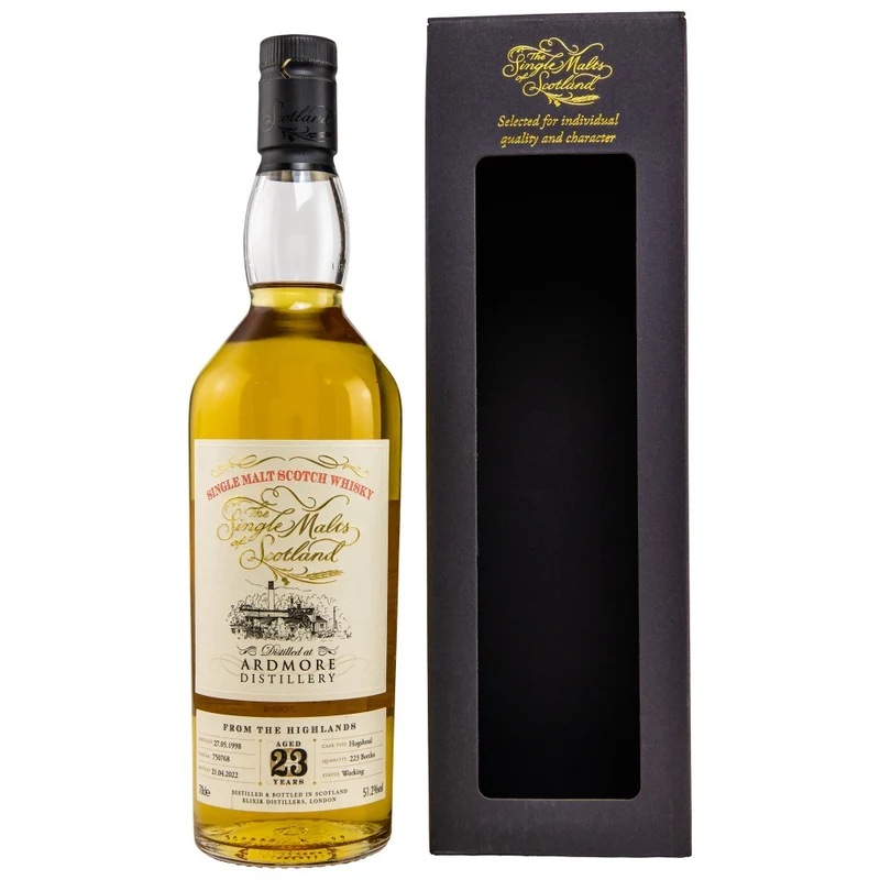 Ardmore 23 Jahre 1998/2022 Single Malts of Scotland Cask #750768 51,2% 0,7l