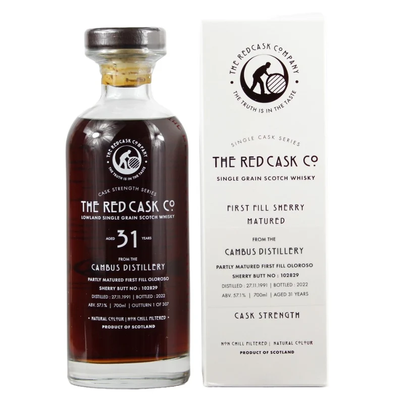 Cambus 31 Jahre Single Grain The Red Cask Co. Cask #102829 57,1% 0,7l