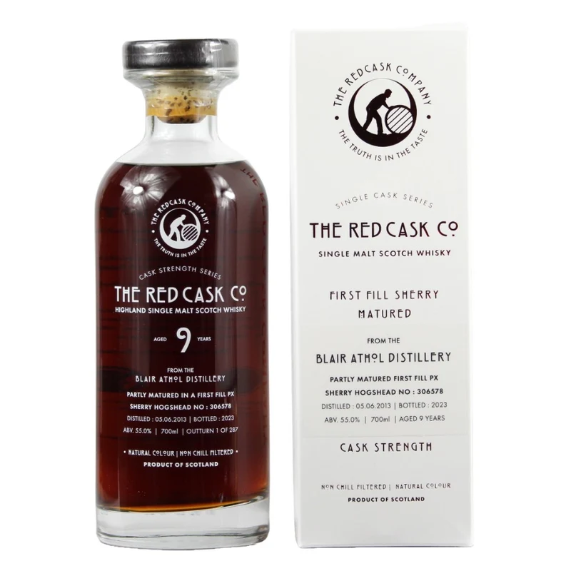 Blair Athol 9 Jahre The Red Cask Co. Cask #306578 55% 0,7l