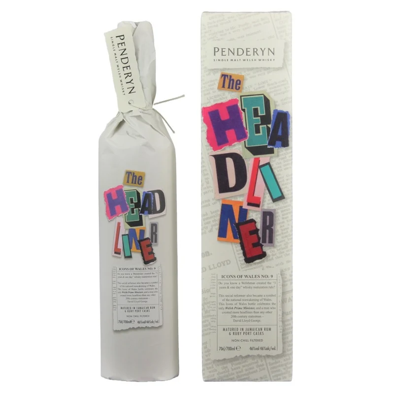 Penderyn The Headliner Icons of Wales No.9 46% 0,7l