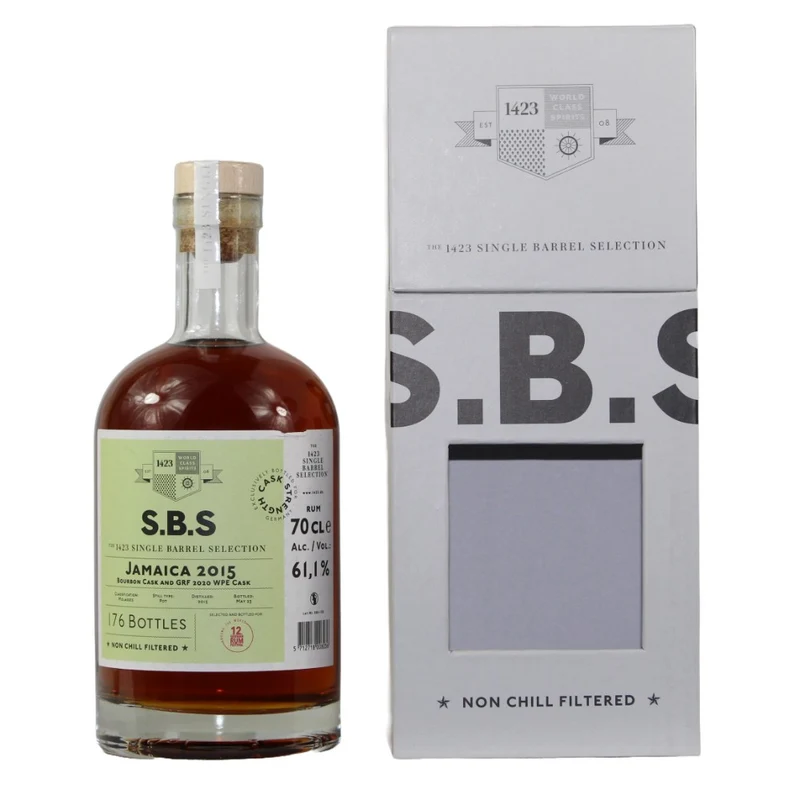 SBS Jamaica Rum 2015/2023 1423 Single Barrel Selection 61,1% 0,7l