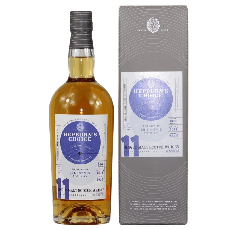 Ben Nevis 11 Jahre Hepburns Choice Hunter Laing 46% 0,7l
