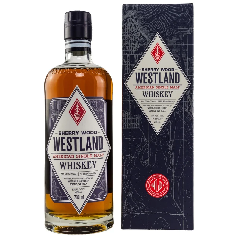 Westland Sherry Wood Single Malt Whiskey 46% 0,7l