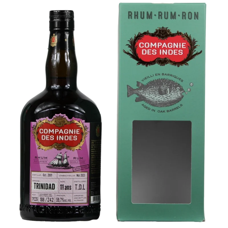 Compagnie Des Indes Trinidad 11 Jahre T.D.L Single Cask Rum #TP226 59,7% 0,7l