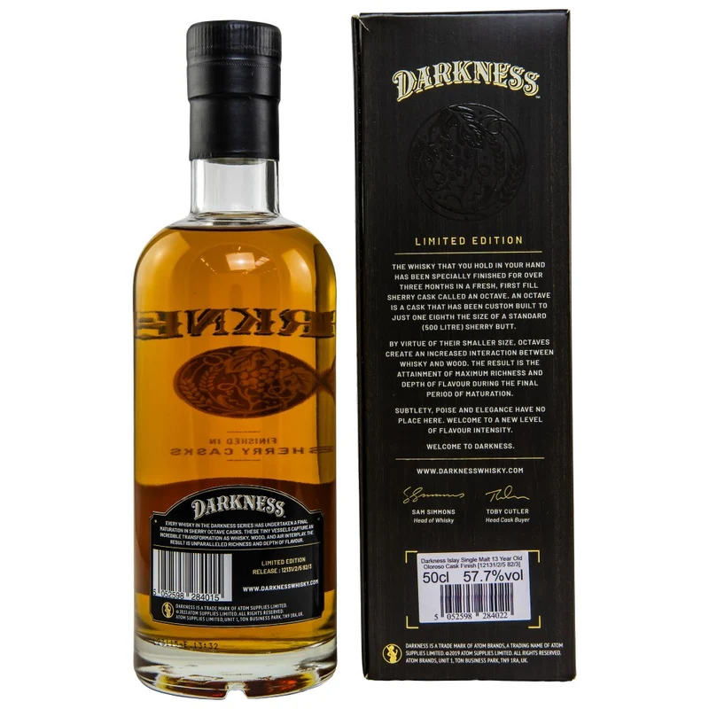 Islay Single Malt 13 Jahre Darkness Oloroso Cask 57,7% 0,5l