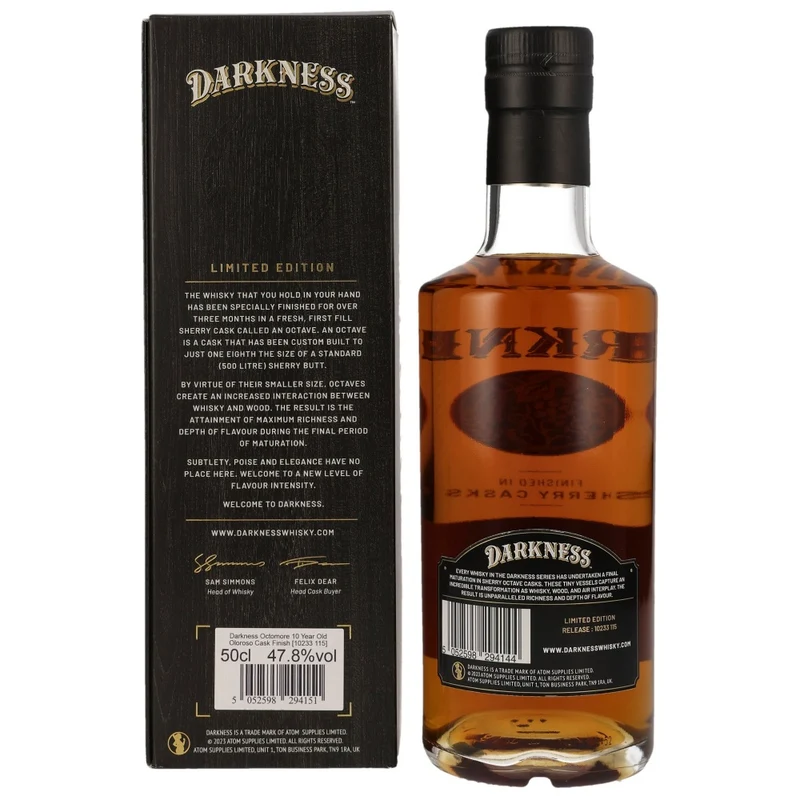 Octomore 10 Jahre Darkness Oloroso Cask 47,8% 0,5l