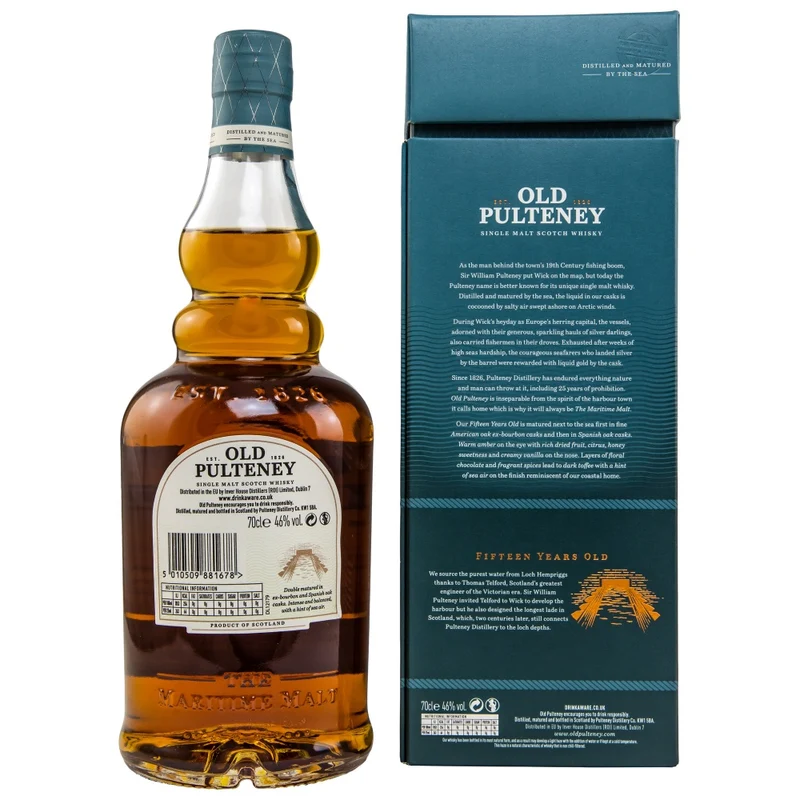 Old Pulteney 15 Jahre 46% 0,7l