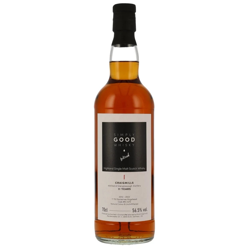 Craigmills Glenglassaugh 11 Jahre Simply Good Whisky #570 56,5% 0,7l