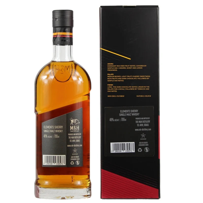 M&H Elements Sherry Cask 46% 0,7l