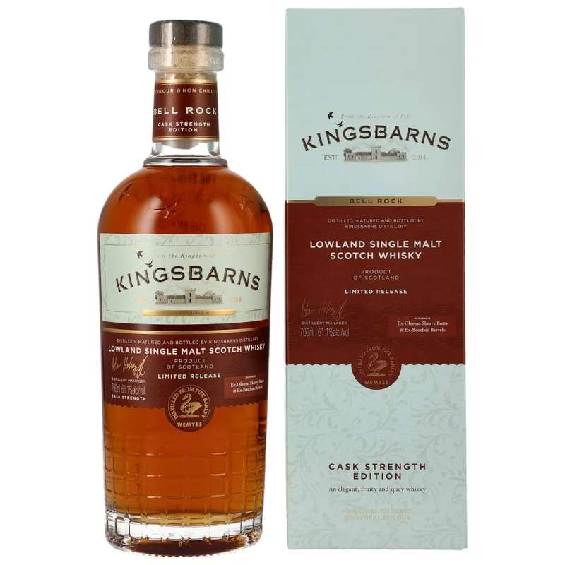 Kingsbarns Bell Rock Cask Strength Limited Release 61,1% 0,7l