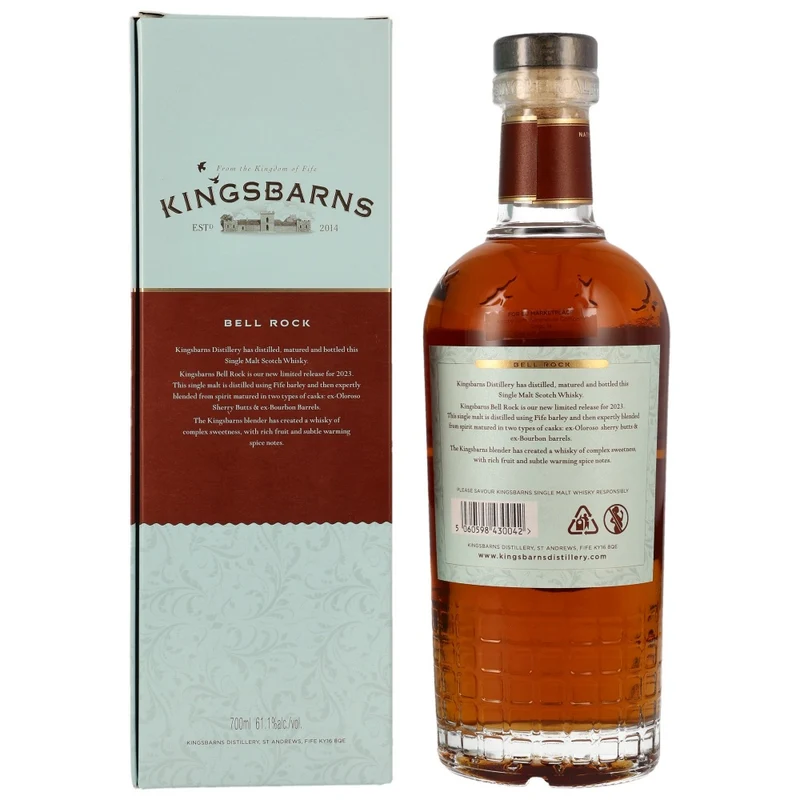 Kingsbarns Bell Rock Cask Strength Limited Release 61,1% 0,7l