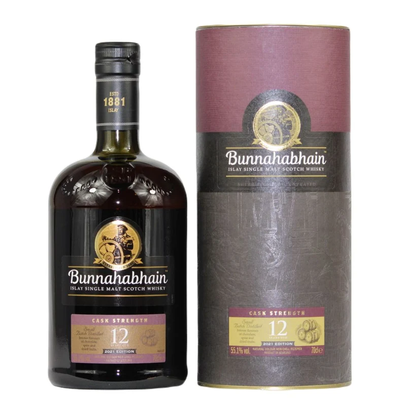 Bunnahabhain 12 Jahre Cask Strength 2021 55,1% 0,7l