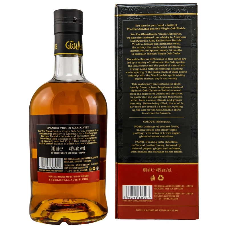 Glenallachie 10 Jahre Spanish Oak Wood Finish 48% 0,7l
