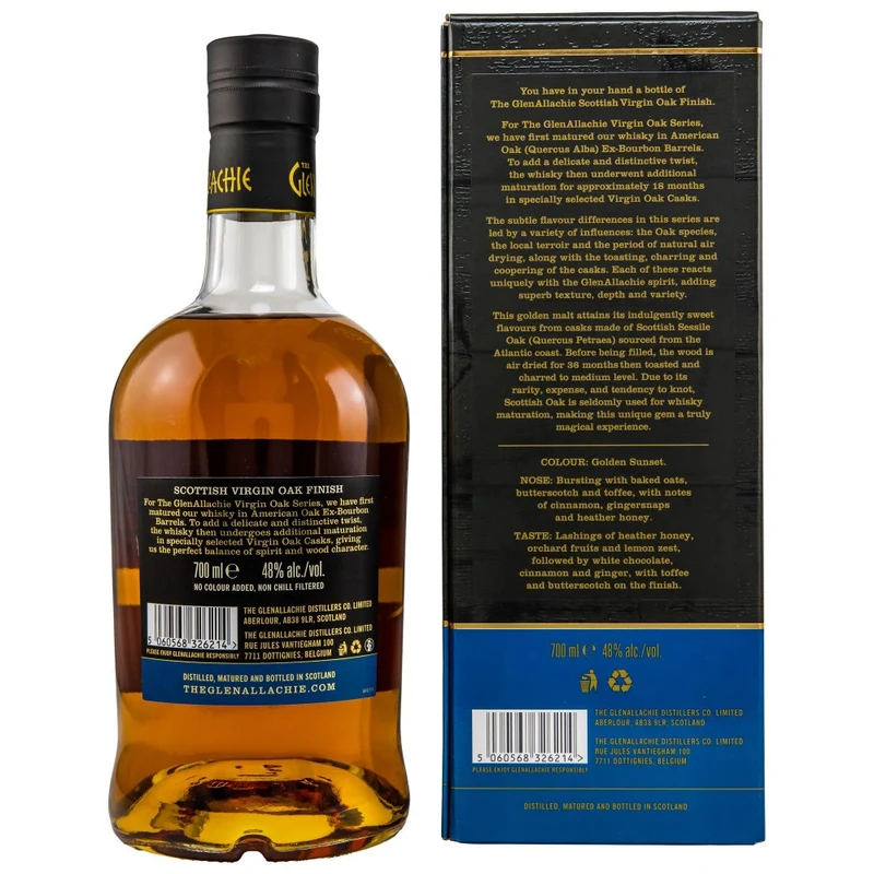 Glenallachie 8 Jahre Scottish Oak Wood Finish 48% 0,7l