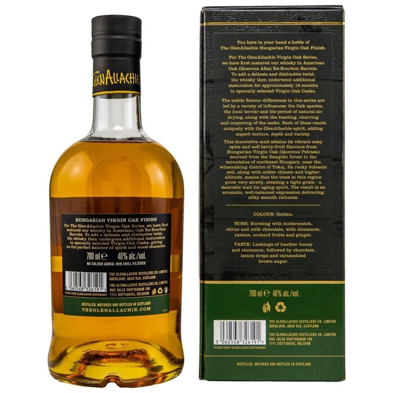 Glenallachie 7 Jahre Hungarian Oak Wood Finish 48% 0,7l