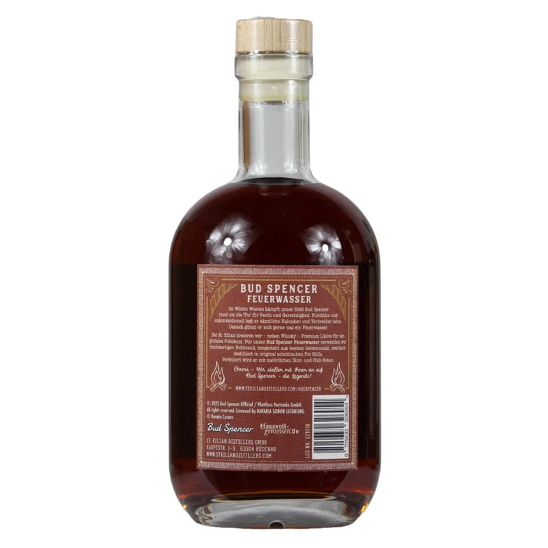 St.Kilian Bud Spencer Likör The Legend Feuerwasser 33% 0,7l