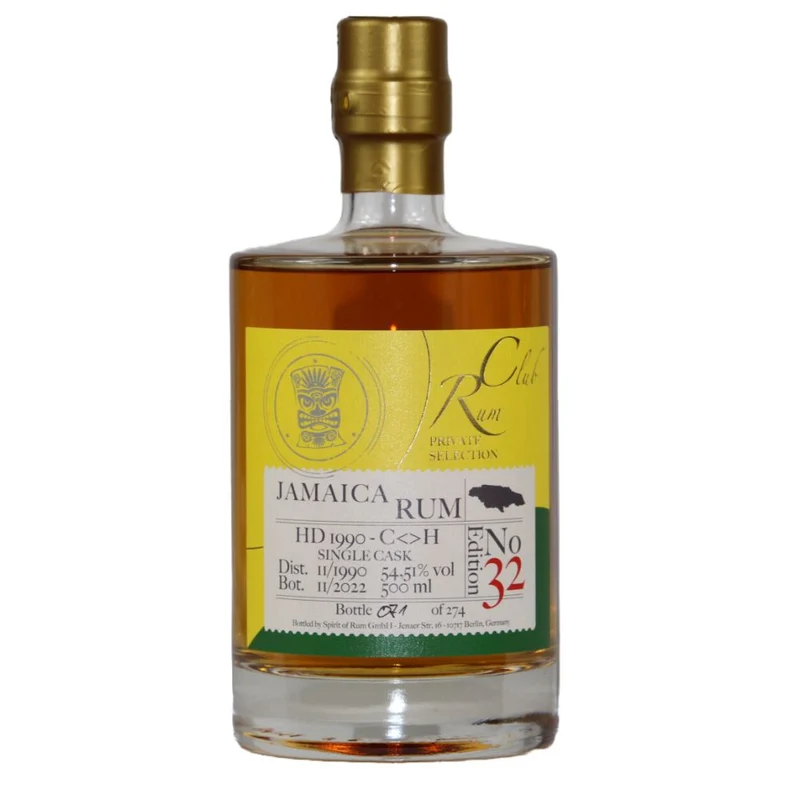 RumClub Private Selection Ed.32 Jamaica Hampden 32 Jahre 54.51% 0,5l
