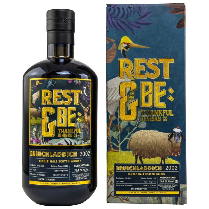 Bruichladdich 20 Jahre Rest & Be Thankful Single Cask #531 52,2% 0,7l