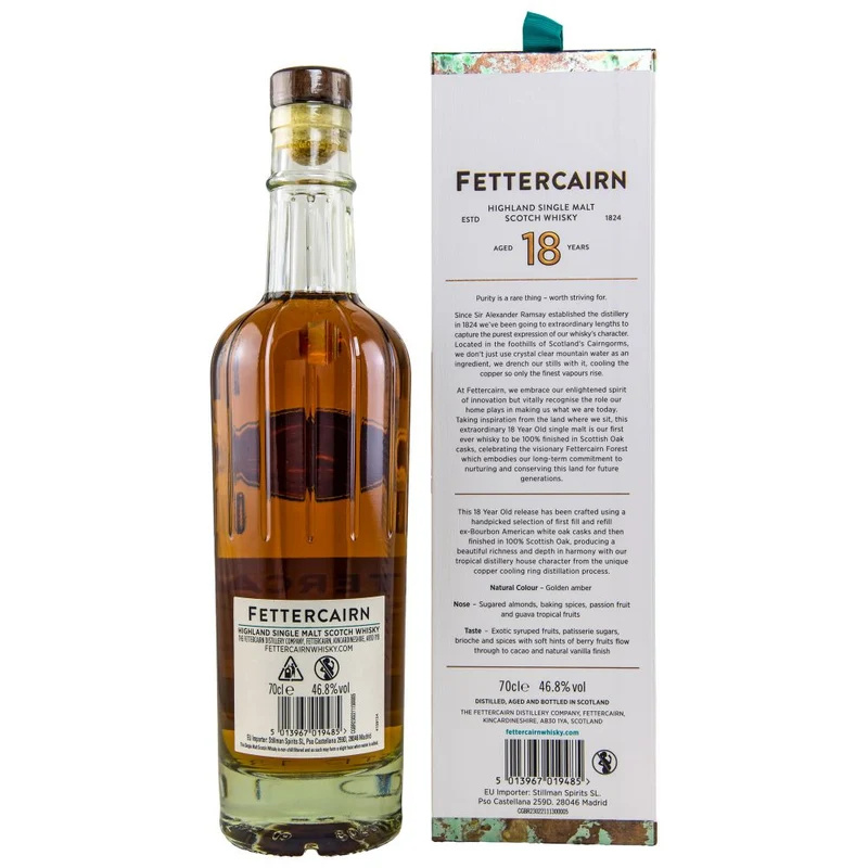 Fettercairn 18 Jahre Highland Single Malt Whisky 46,8% 0,7l
