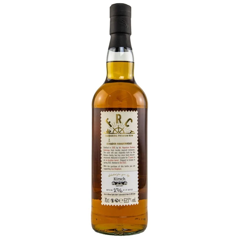 FRC Ecuador Hammerhead Rum 17 Jahre 2005 Sea Shepherd 63,5% 0,7l