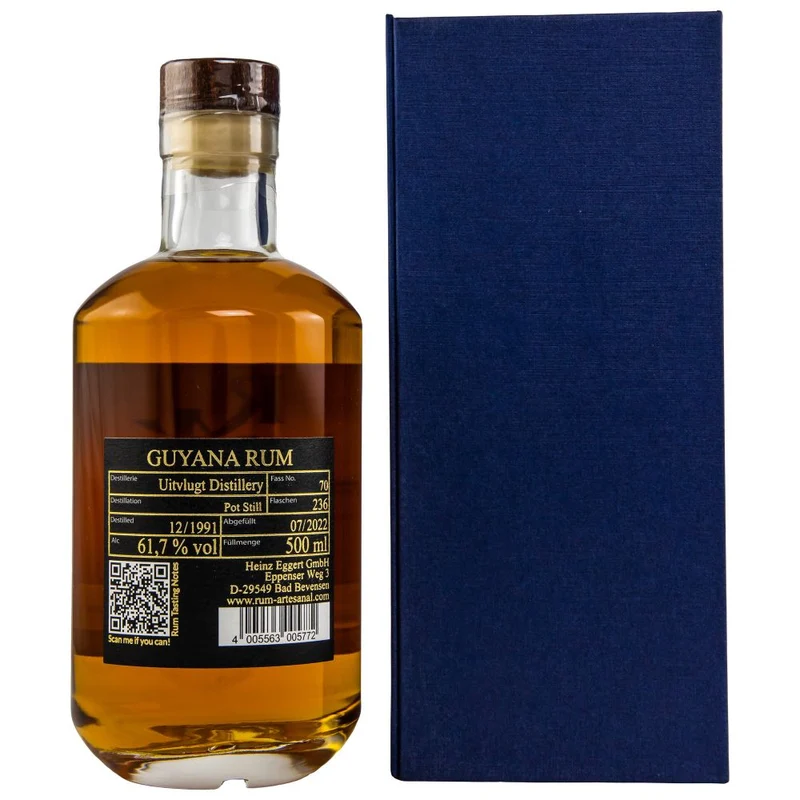 RA Guyana Rum Uitvlugt 1991/2022 Cask #70 61,7% 0,5l
